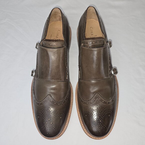 Cole Haan Cambridge Double Monk Strap Clay LeatherOxfords 12 M Made in Italy - Picture 5 of 11